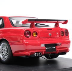 1:18 Nissan Skyline GT-R R34 V Spec Red 1999 - Autoart