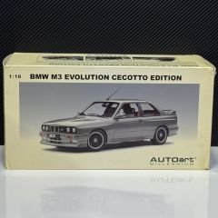 1:18 BMW M3 E30 Sport Evolution Cecetto Edition Silver - Autoart