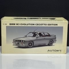 1:18 BMW M3 E30 Sport Evolution Cecetto Edition Silver - Autoart