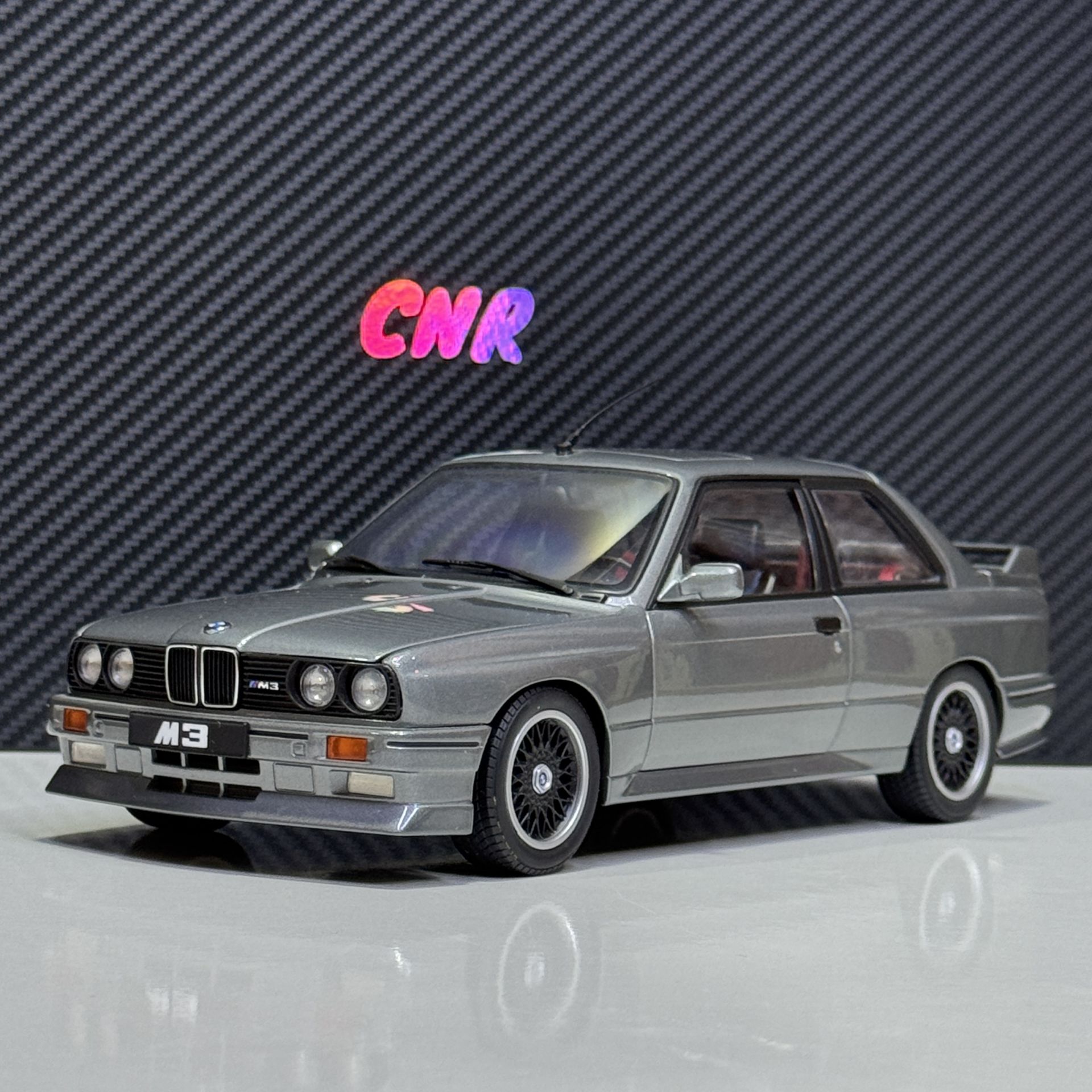 1:18 BMW M3 E30 Sport Evolution Cecetto Edition Silver - Autoart