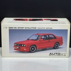 1:18 BMW M3 E30 Sport Evolution Cecetto Edition Red - Autoart