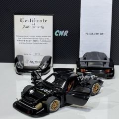 1:18 Porsche 911 GT1 Plain Body Black 1997 - Autoart