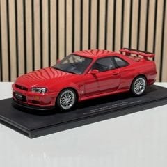 1:18 Nissan Skyline GT-R R34 Active Red Diecast - Autoart
