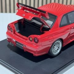 1:18 Nissan Skyline GT-R R34 Active Red Diecast - Autoart
