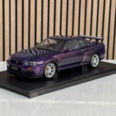 1:18 Nissan Skyline R34 GTR 1999 Midnight Purple - Autoart Millennium