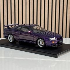 1:18 Nissan Skyline R34 GTR 1999 Midnight Purple - Autoart Millennium