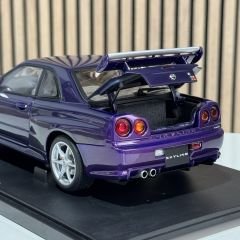 1:18 Nissan Skyline R34 GTR 1999 Midnight Purple - Autoart Millennium
