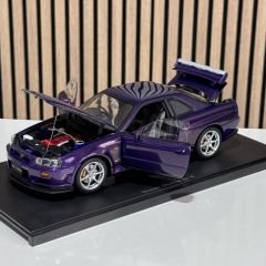 1:18 Nissan Skyline R34 GTR 1999 Midnight Purple - Autoart Millennium