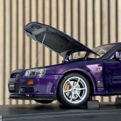 1:18 Nissan Skyline R34 GTR 1999 Midnight Purple - Autoart Millennium