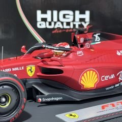 1:18 Ferrari F1-75 Leclerc Winner Bahrain GP 2022 - BBR