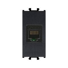 Günsan Domino Siyah Data Prizi (RJ45 Cat5E) - 1M