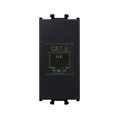Günsan Domino Siyah Data Prizi (RJ45 Cat6)- 1M