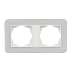 Günsan Radius Fildişi Beyazı & Silver Light İkili Çerçeve