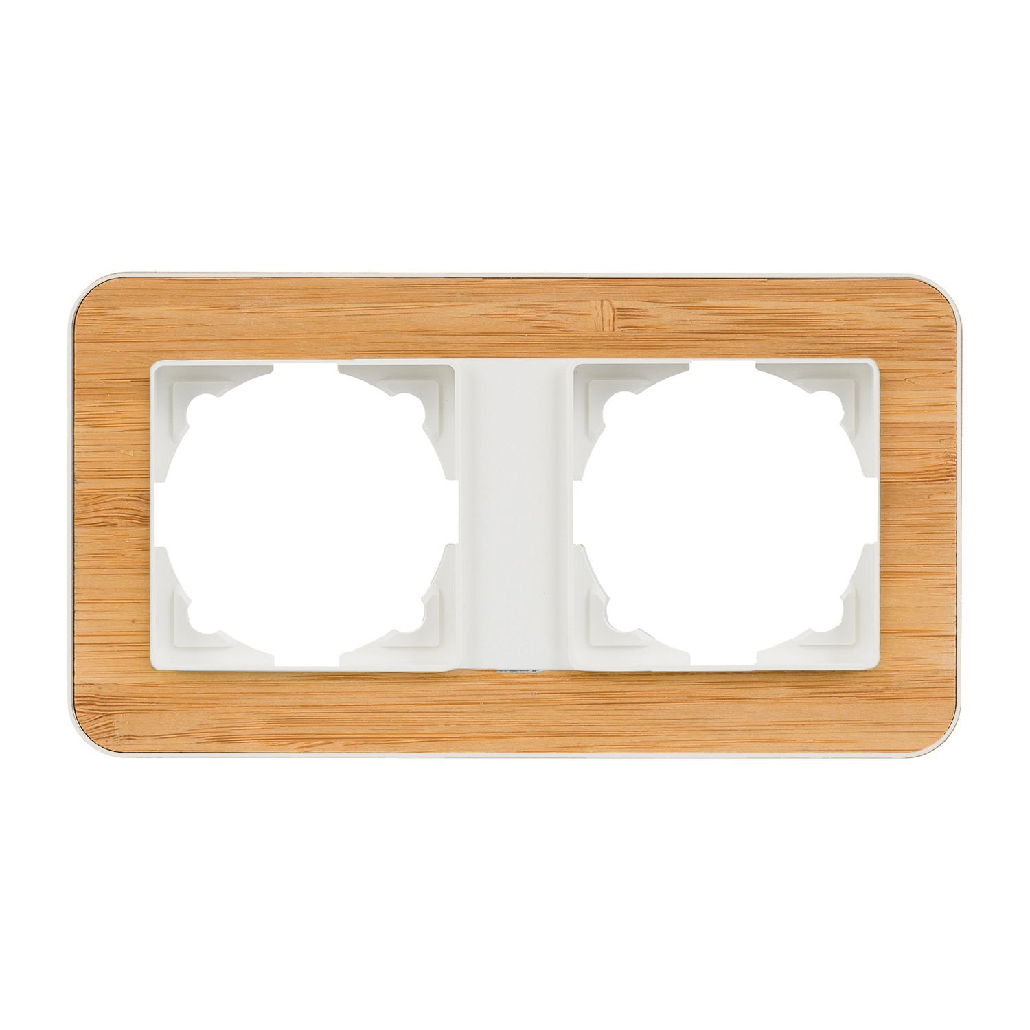 Günsan Radius Fildişi Beyazı & Natural Bamboo İkili Çerçeve