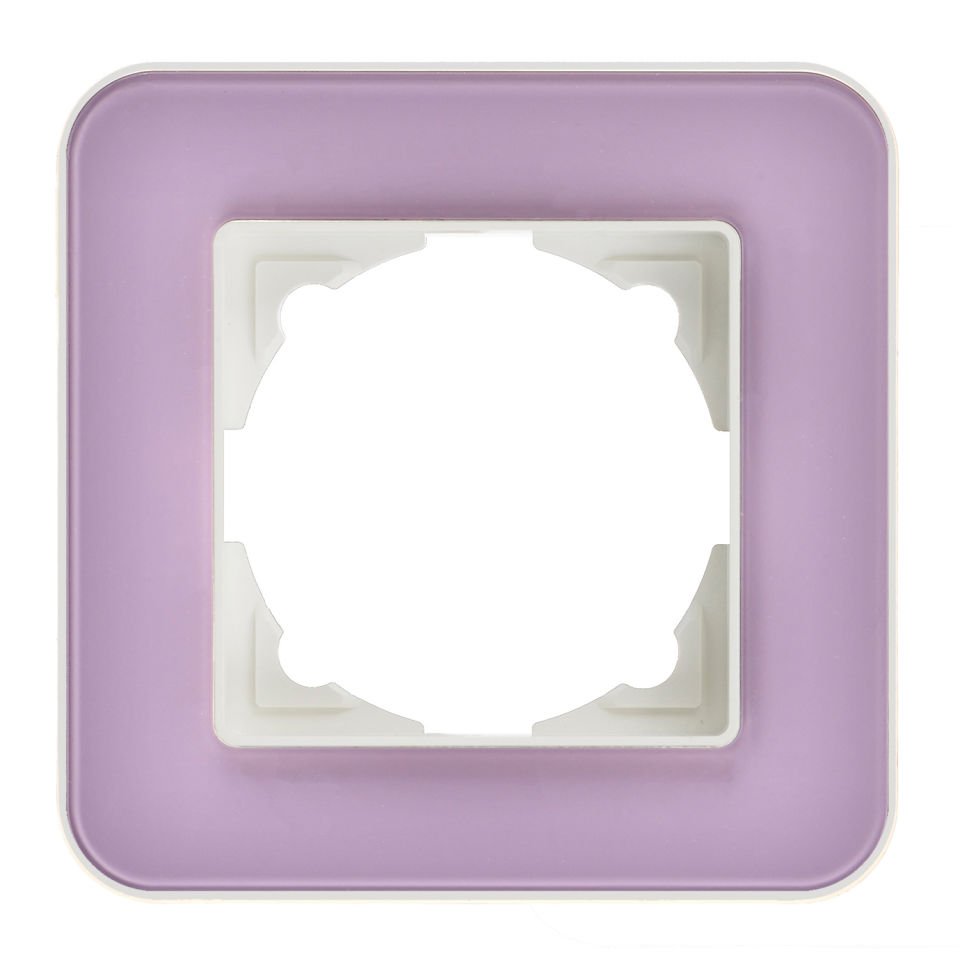 Günsan Radius Fildişi Beyazı & Pastel Violet Tekli Çerçeve