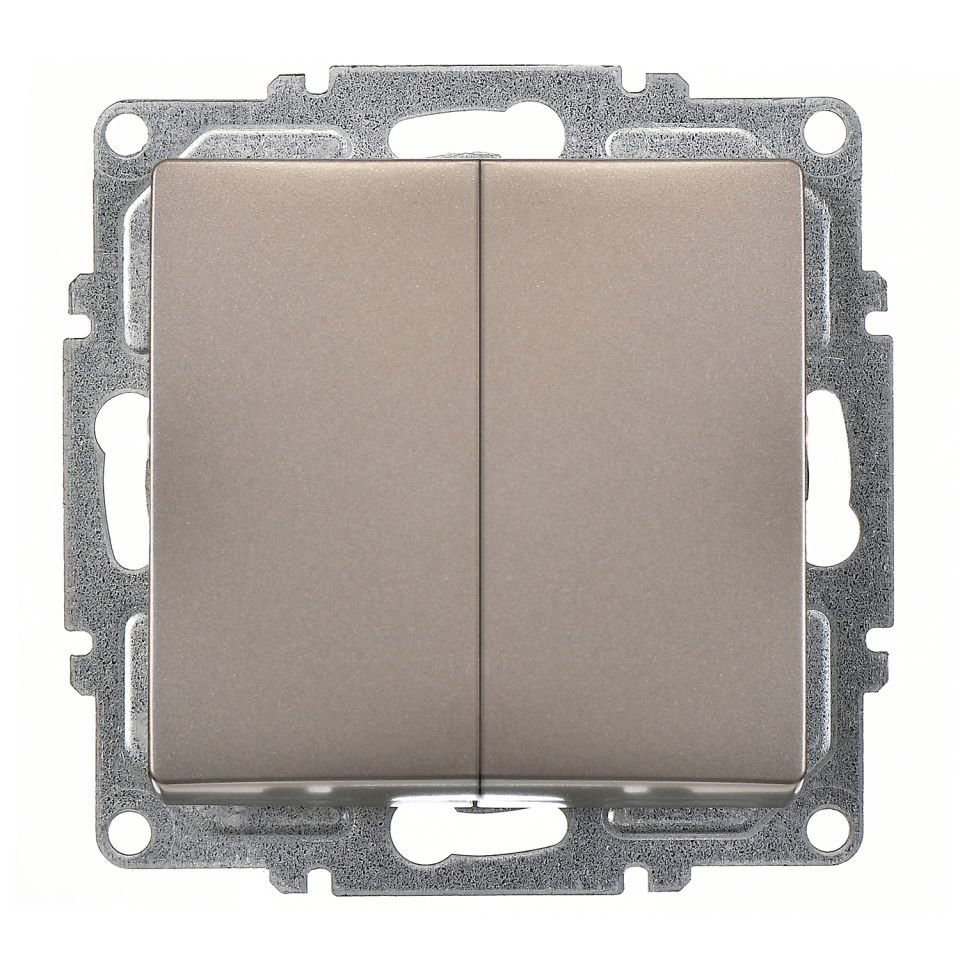 Günsan Visage Mocha Vidalı Komütatör Anahtar - 10AX 250V