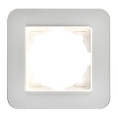Günsan Radius Fildişi Beyazı & Pearl Silver Tekli Çerçeve