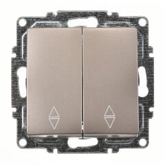 Günsan Visage Mocha Vidalı Komütatör Vavien Anahtar - 10AX 250V