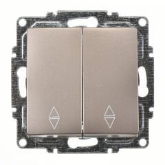 Günsan Visage Mocha Vidalı Komütatör Vavien Anahtar - 10AX 250V