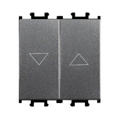 Günsan Domino Füme Çiftli Stor & Jaluzi Butonu - 2M - 16AX 250V
