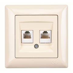 Günsan Visage Krem Data + Nümeris Telefon Prizi (RJ45 Cat5E + Cat3)