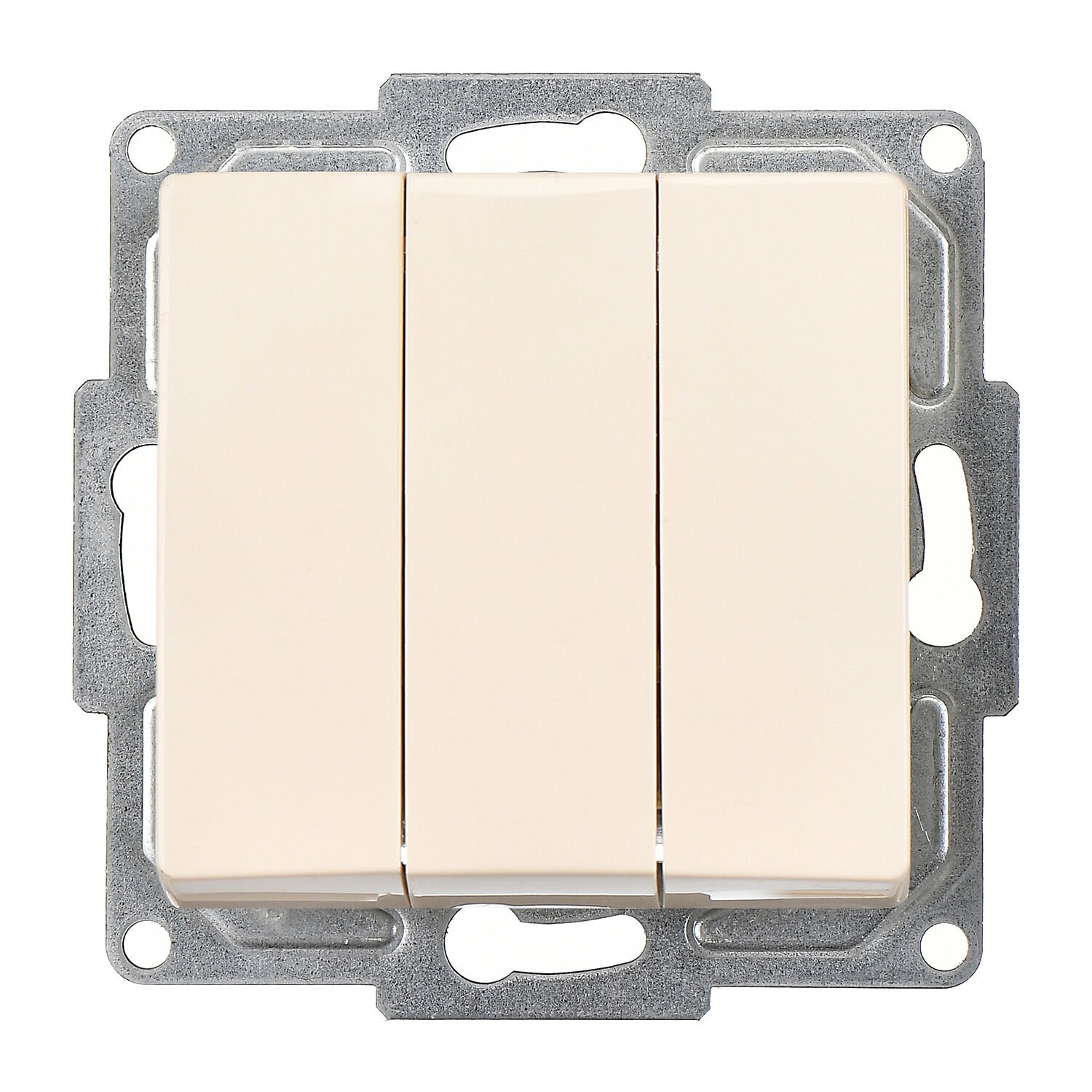 Günsan Visage Krem Vidalı Üçlü Anahtar - 10AX 250V