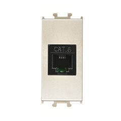 Günsan Domino Metalik Bej Data Prizi (RJ45 Cat6) - 1M