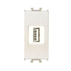 Günsan Domino Metalik Bej USB Data Prizi 1M