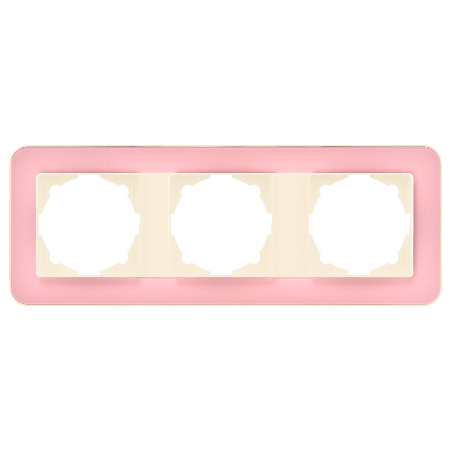Günsan Radius Krem & Powdery Pink Üçlü Çerçeve