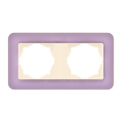 Günsan Radius Krem & Pastel Violet İkili Çerçeve