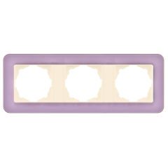 Günsan Radius Krem & Pastel Violet Üçlü Çerçeve