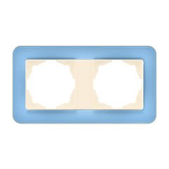Günsan Radius Krem & Pastel Blue İkili Çerçeve