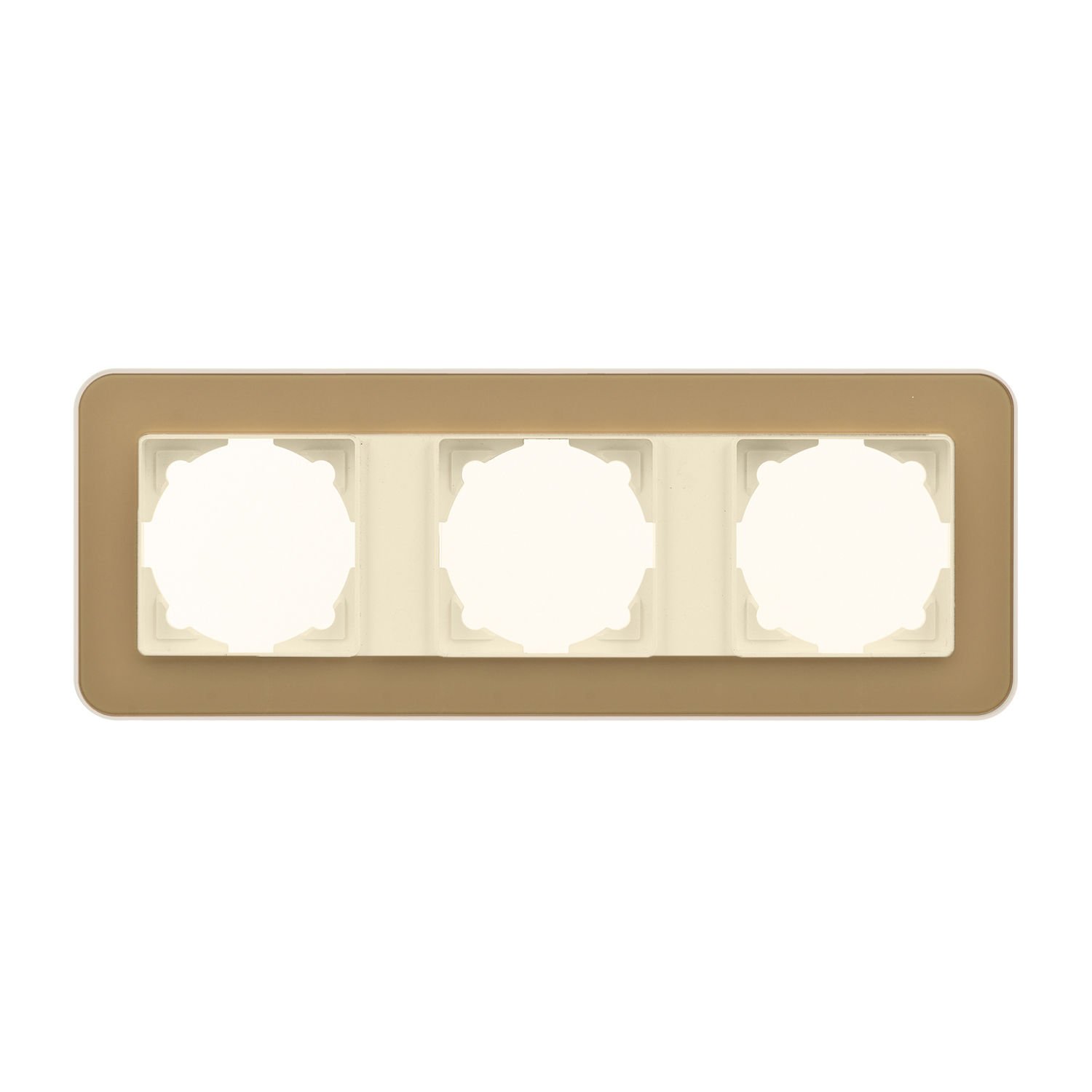Günsan Radius Krem & Pearl Gold Üçlü Çerçeve