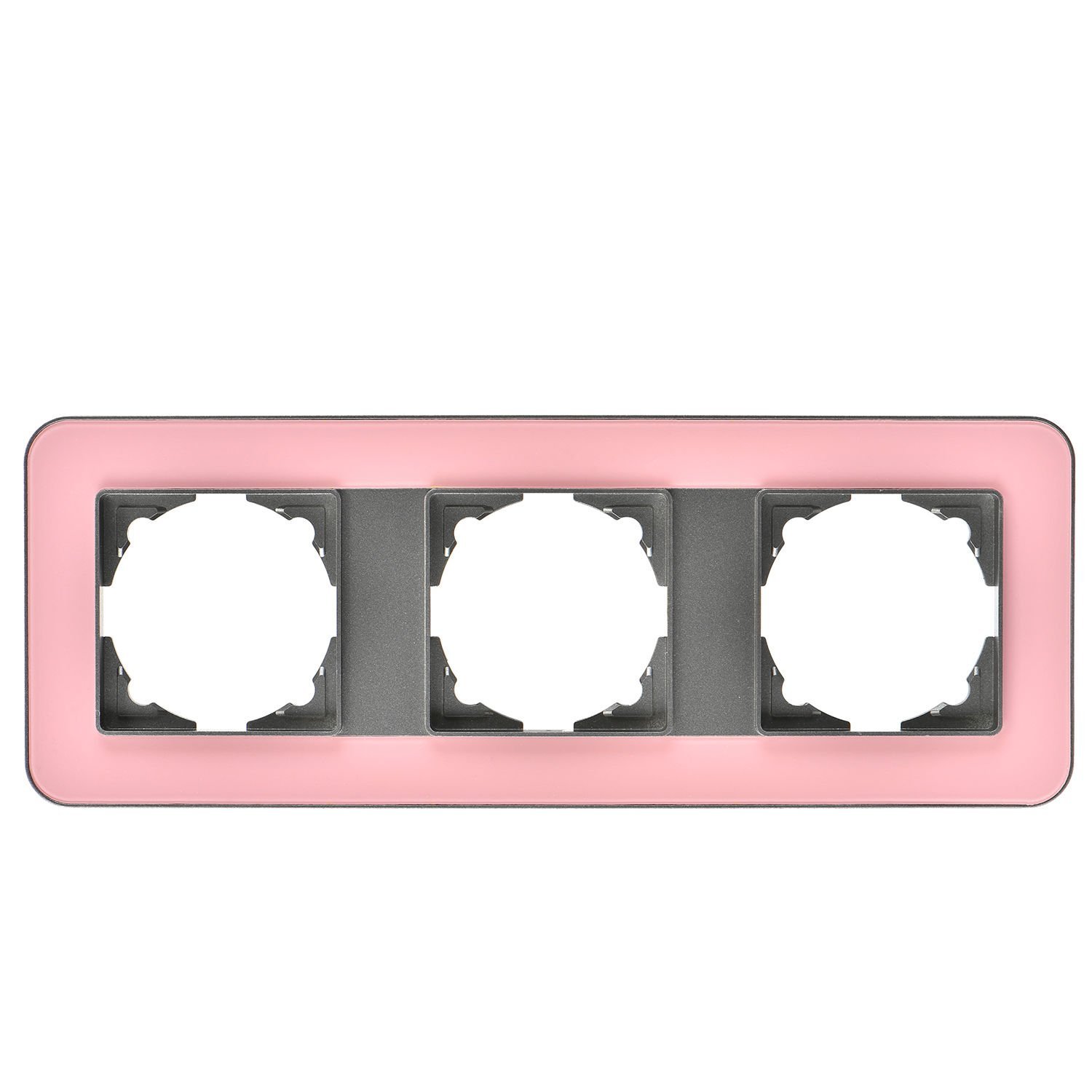 Günsan Radius Füme & Powdery Pink Üçlü Çerçeve
