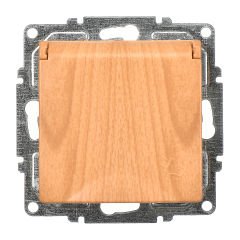 Günsan Visage Akçaağaç Kapaklı Topraklı Priz- 16A 250V - Vidalı
