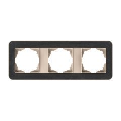 Günsan Radius Metalik Bej & Black Üçlü Çerçeve