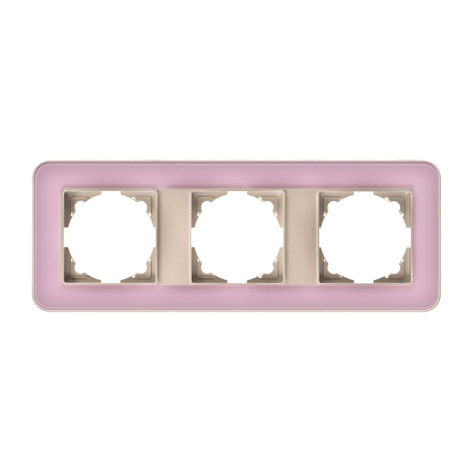 Günsan Radius Metalik Bej & Powdery Pink Üçlü Çerçeve