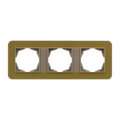 Günsan Radius Metalik Bej & Pearl Gold Üçlü Çerçeve