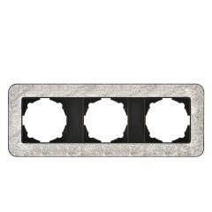 Günsan Radius Metalik Siyah & Silver Gray Üçlü Çerçeve