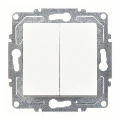 Günsan Eqona Beyaz Vidalı Komütatör 10AX 250V