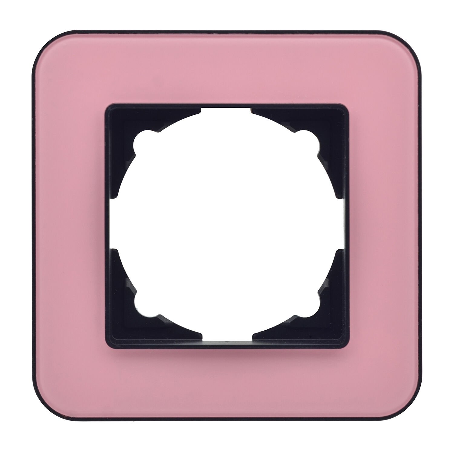 Günsan Radius Metalik Siyah & Powdery Pink Tekli Çerçeve