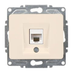 Günsan Fantasy Krem Tekli Data Prizi (RJ45 Cat5E) Mekanizma
