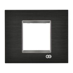 Günsan Domino Siyah & Krom Çerçeve / Çıtası Krom- 2M