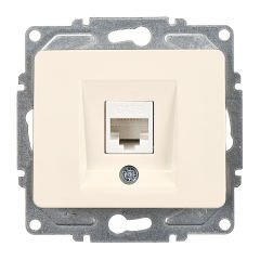 Günsan Fantasy Krem Tekli Data Prizi (RJ45 Cat6) Mekanizma