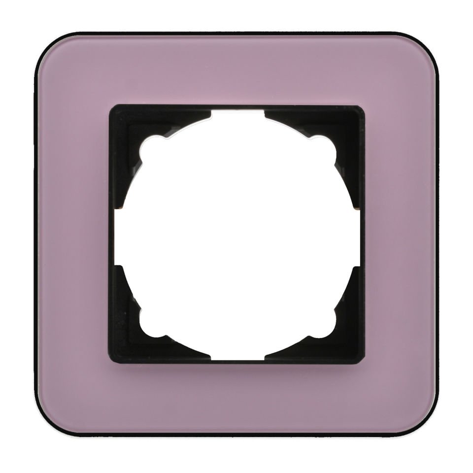 Günsan Radius Metalik Siyah & Dusty Rose Tekli Çerçeve