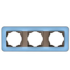 Günsan Radius Mocha & Pastel Blue Üçlü Çerçeve