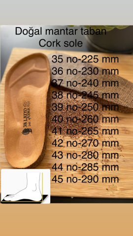 Land of Cork Anatomik Unisex Doğal Mantar Taban Hakiki Süet Deri Terlik