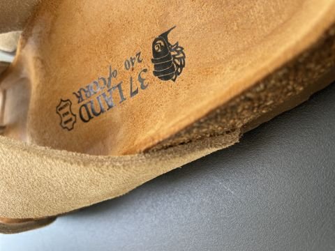 Land of Cork Parmak Arası Süet Deri Kadın Terlik – Anatomik Doğal Mantar Taban