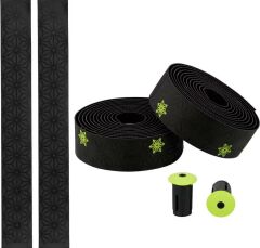 Supacaz Super Sticky Kush Star Fade Gidon Bandı Sargısı Siyah-Neon Sarı