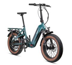 Loop Coaster 20 Elektrikli Katlanır Bisiklet Fat Bike Yeşil